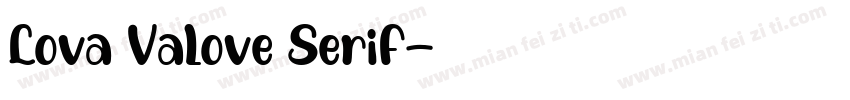 Lova Valove Serif字体转换